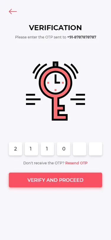 Find a Donor OTP Verification Page