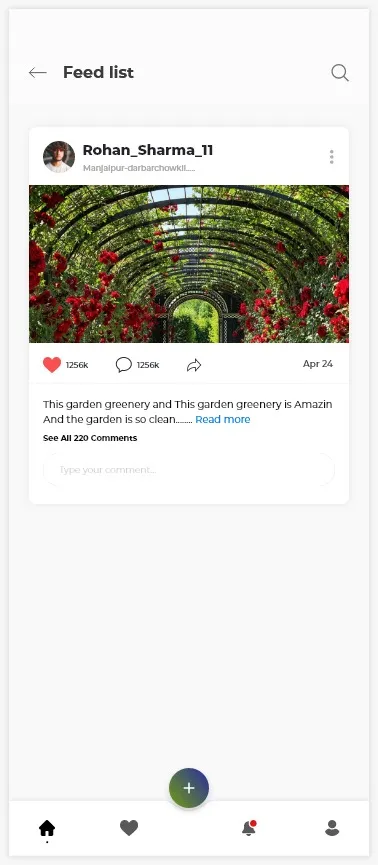 CleanSpace Post List Screen
