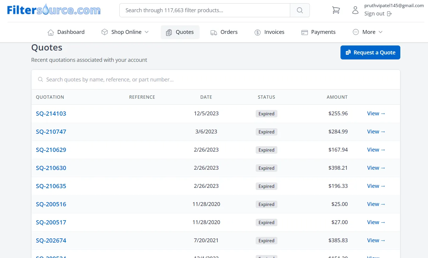 Filtersource Quotes