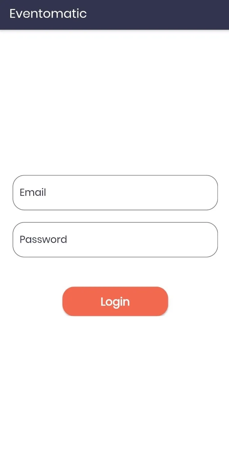 Event-O-Matic Volunteer Login Screen